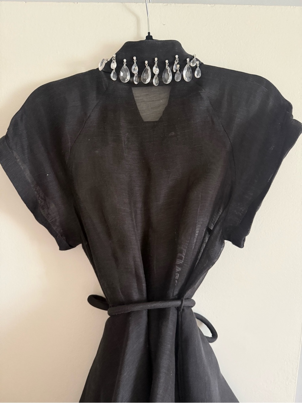 Zimmermann Black Sheer Mini Dress - Picture 7 of 7